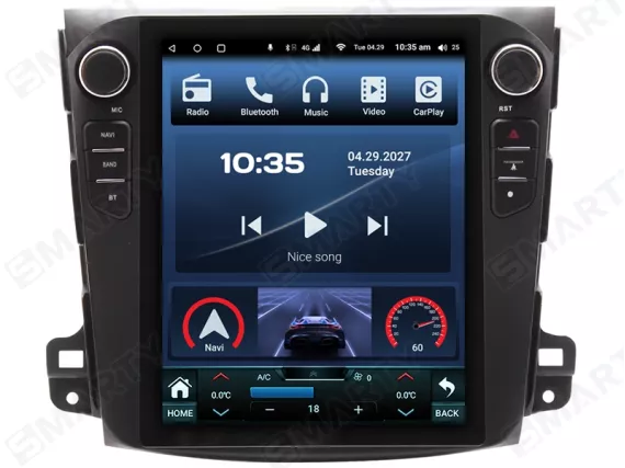 Магнитола для Mitsubishi Outlander (2005-2012) Тесла Андроид CarPlay