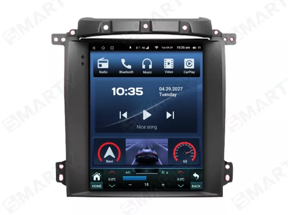 Магнітола для KIA Sorento 1 Gen (2002-2009) Тесла Андроїд CarPlay