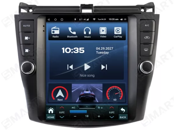 Магнитола для Honda Accord 7 Gen (2002-2008) Тесла Андроид CarPlay