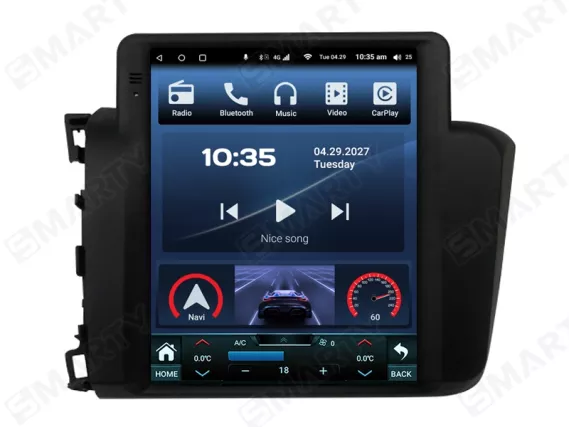 Магнітола для Honda Civic (2012-2015) Тесла Андроїд CarPlay