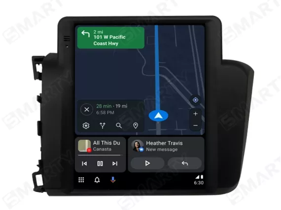 Honda Civic (2012-2015) Android Auto Tesla