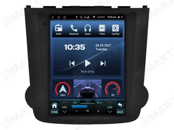 Магнитола для Honda CR-V 3 Gen (2006-2012) Тесла Андроид CarPlay