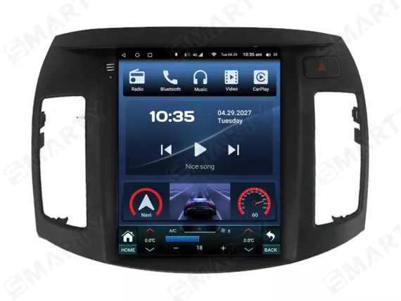 Магнитола для Hyundai Elantra 4 Gen HD (2006-2011) Тесла Андроид CarPlay