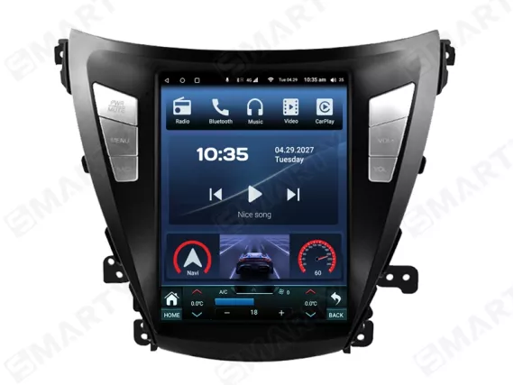 Магнитола для Hyundai Elantra 5 Gen MD Facelift (2013-2016) Тесла Андроид CarPlay