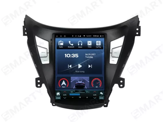 Магнитола для Hyundai Elantra 5 Gen MD (2010-2015) Тесла Андроид CarPlay