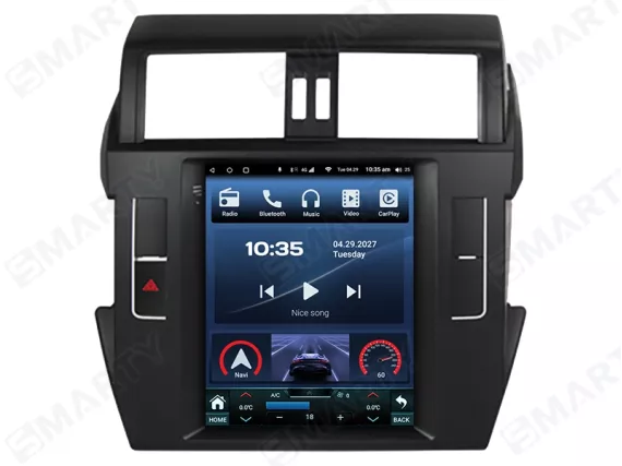 Магнитола для Toyota Land Cruiser Prado 150 (2013-2017) Тесла Андроид CarPlay