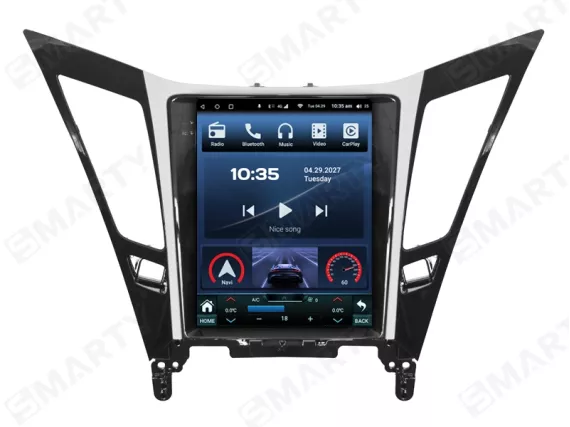 Магнитола для Hyundai Sonata 6 Gen YF (2009-2014) Тесла Андроид CarPlay