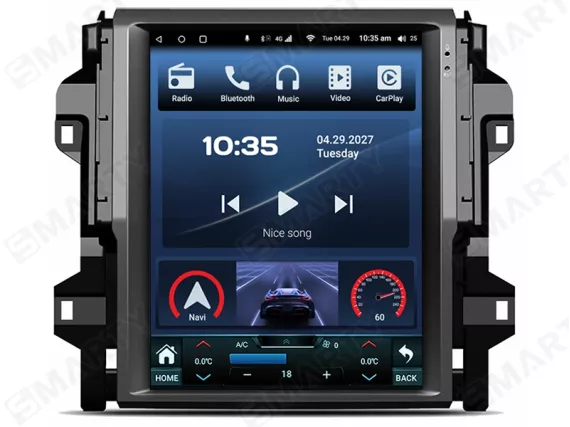 Магнітола для Toyota Hilux (2015-2023) Тесла Андроїд CarPlay