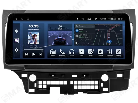 Магнитола для Mitsubishi Lancer 10 (2007-2015) - 12.3 дюйма Андроид CarPlay