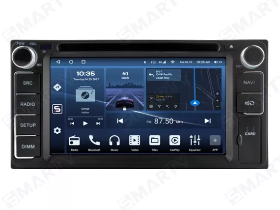 Магнитола для Toyota universal - 7 дюймов OEM стиль Андроид CarPlay