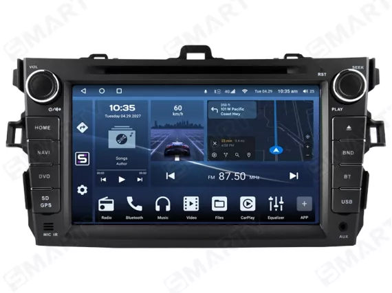 Магнітола для Toyota Corolla E140 (2007-2013) - OEM стиль CarPlay