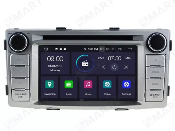 Магнитола для Toyota Hilux (2004-2016) - OEM стиль Андроид CarPlay