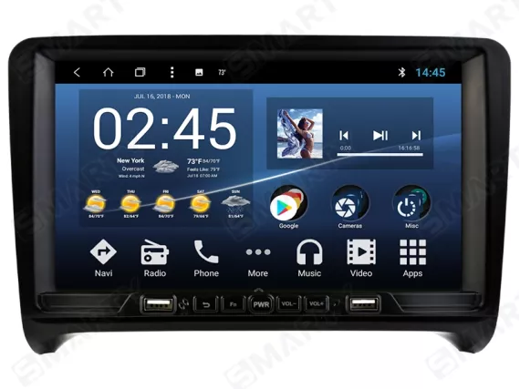 Магнитола для Audi TT 8J (2006-2014) - 9" screen Андроид CarPlay