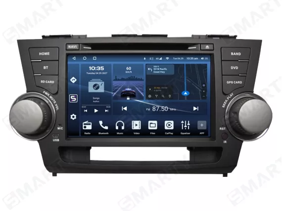 Магнітола для Toyota Highlander (2007-2013) - OEM стиль Андроїд CarPlay