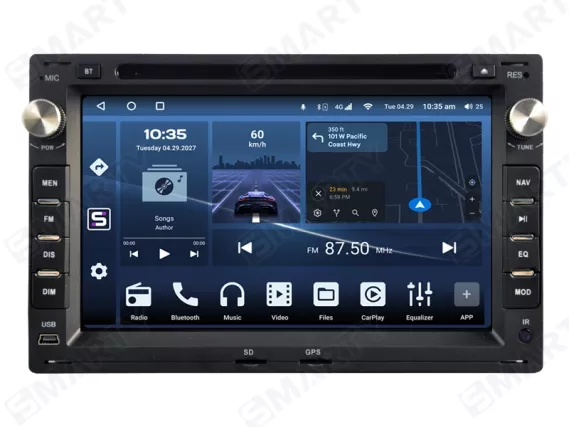 Магнитола для VW Passat B5, Golf 4, Bora, Jetta, Octavia (1999-2005) Андроид CarPlay