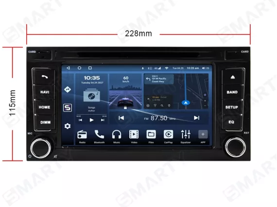 Магнітола для Volkswagen Touareg (2002-2010) - OEM стиль CarPlay