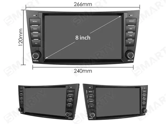 Магнітола для Mercedes-Benz E-Class W211 (2002-2009) - OEM стиль CarPlay