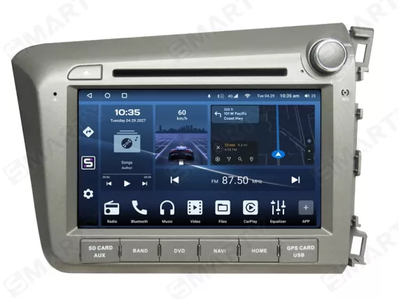 Магнітола для Honda Civic (2012-2015) - праве кермо Андроїд CarPlay