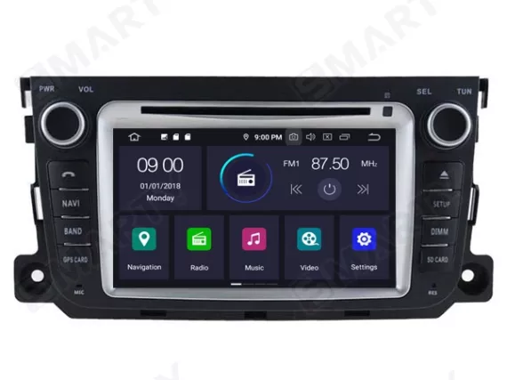 Магнитола для Smart дляtwo A451/C451 (2011-2015) OEM стиль Андроид CarPlay