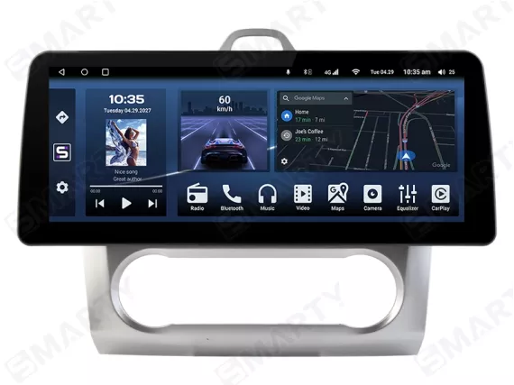 Магнітола для Ford Focus 2 Gen (2004-2011) - 12.3 дюйми Андроїд CarPlay