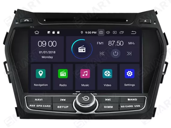 Магнітола для Hyundai Santa Fe 3 (2012-2018) - OEM стиль Андроїд CarPlay