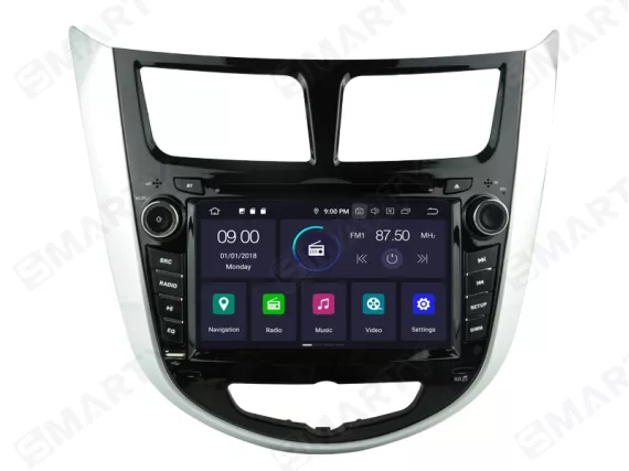 Магнитола для Hyundai Accent/Solaris/Verna/i25 (2010-2017) - OEM Андроид CarPlay