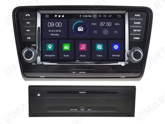 Магнітола для Skoda Octavia A7 (2012-2018) - OEM стиль Андроїд CarPlay