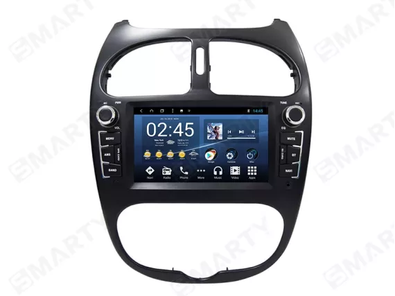 Магнитола для Peugeot 206 (1998-2016) - OEM стиль Андроид CarPlay