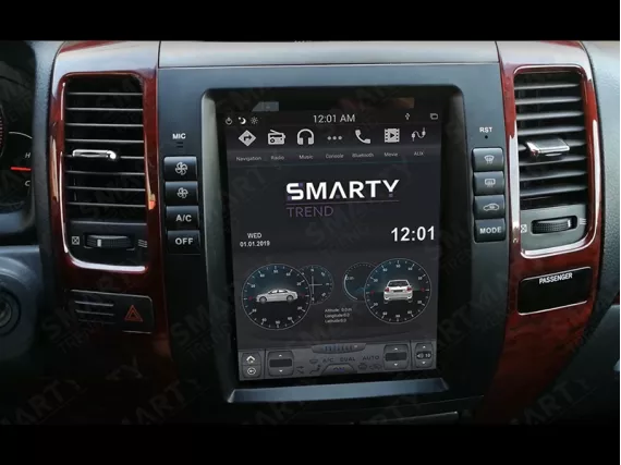 Магнітола для Toyota LC Prado 120 (2002-2009) Тесла - Snapdragon Андроїд CarPlay