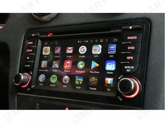 Магнітола для Audi A3 S3 RS3 8P (2003-2013) - 7" OEM стиль CarPlay
