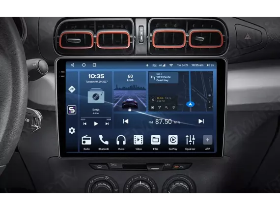 Магнітола для Citroen C3 (2016-2020) Андроїд CarPlay