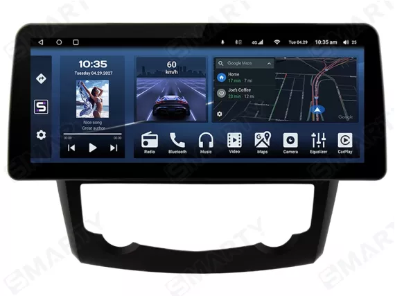 Магнитола для Renault Kadjar (2015-2022) - 12.3 дюйма Андроид CarPlay