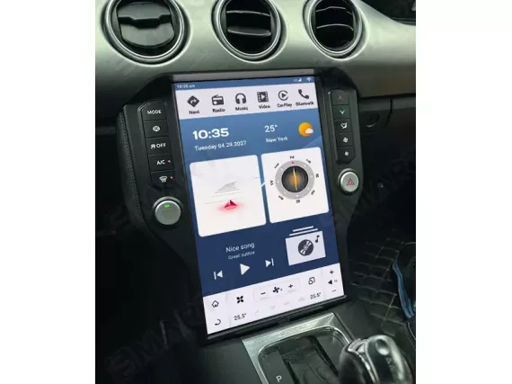 Магнитола для Ford Mustang SYNC (2015-2021) Тесла - 14.4 дюйма 2K Андроид CarPlay