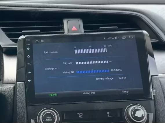 Магнитола для Honda Civic 10 Gen (2015-2021) Андроид CarPlay