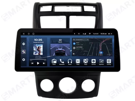 Магнітола для KIA Sportage 2 (2004-2010) - 12.3 дюйми Андроїд CarPlay