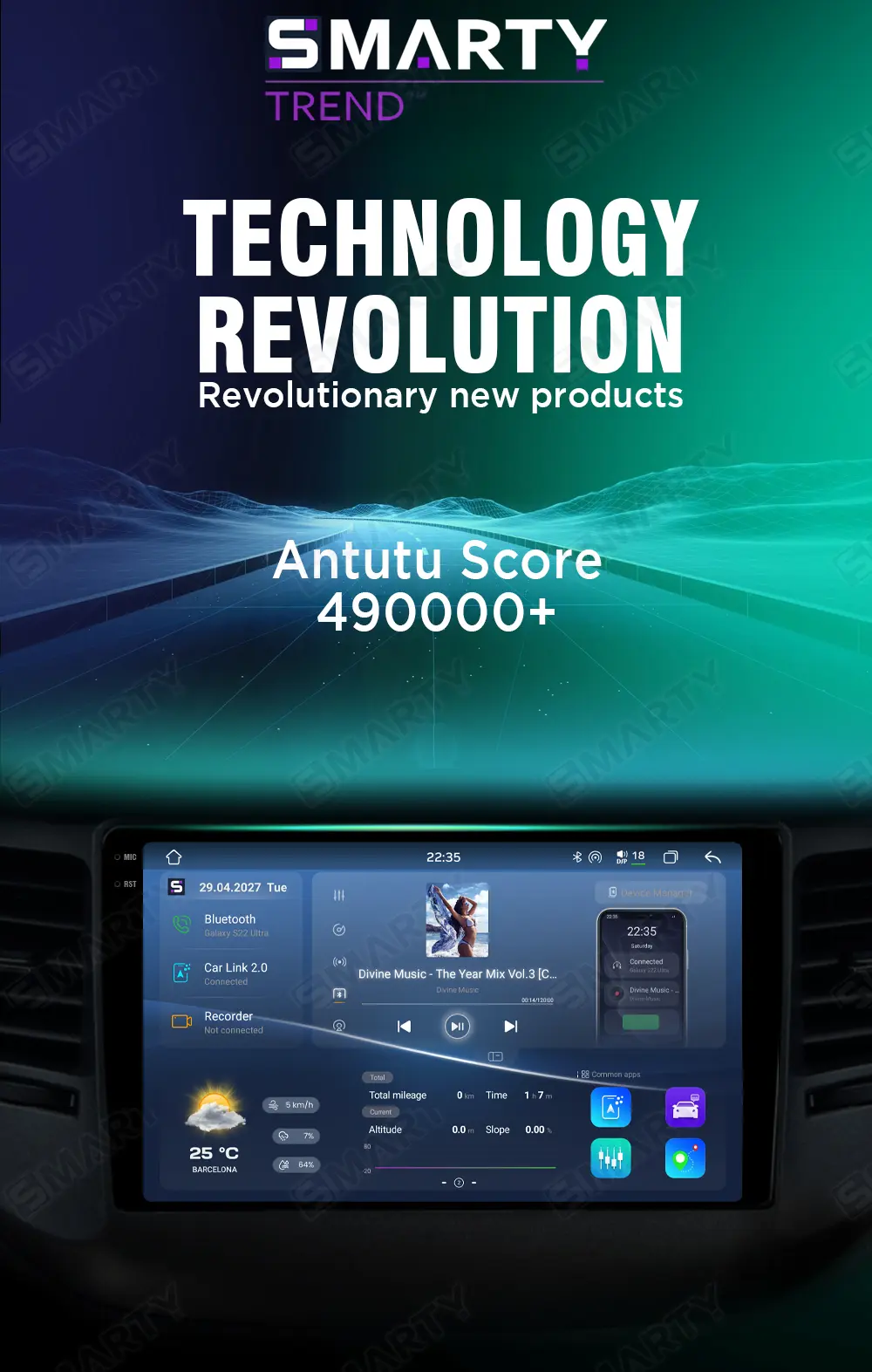 New 2024 Android head unit Smarty Trend