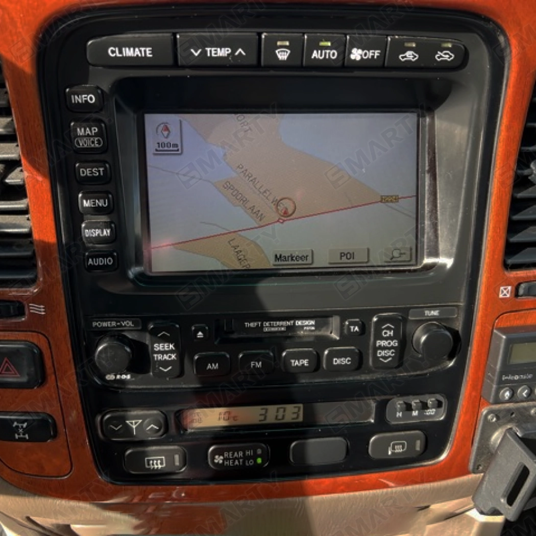 Toyota Land Cruiser 100 (1998-2002) installed Android head unit