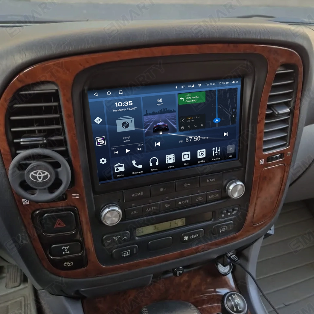 Toyota Land Cruiser 100 (1998-2002) installed Android head unit