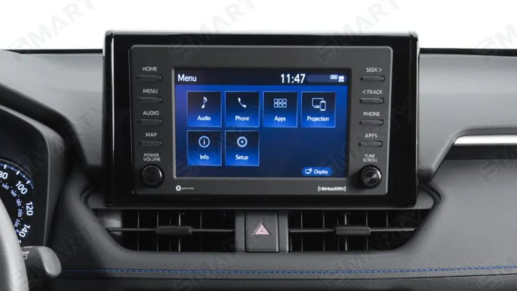 Toyota RAV4 XA50 2021 installed Android head unit SMARTY Trend