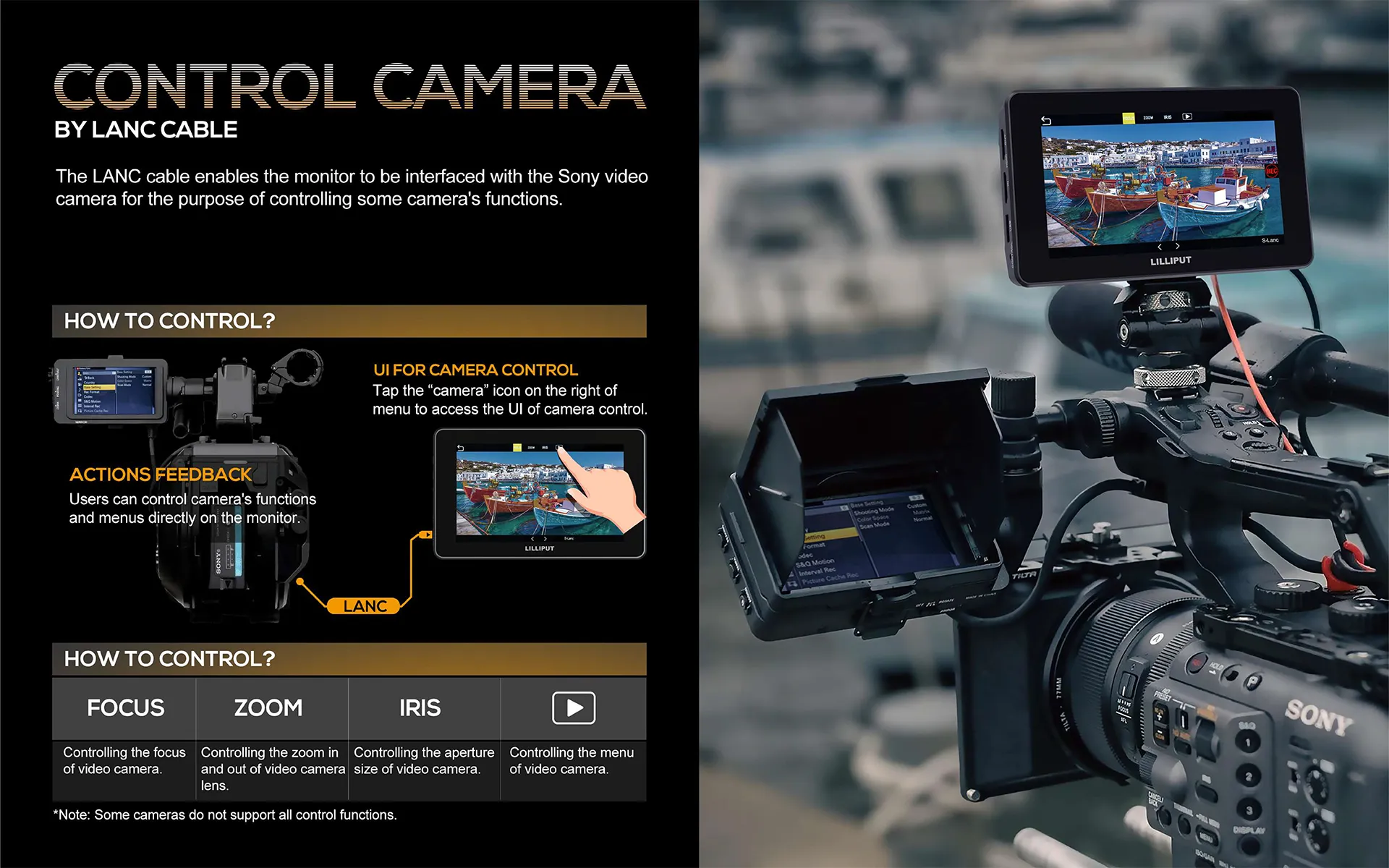 5.5 inch 2000nits 3G-SDI Touch Camera Control Monitor