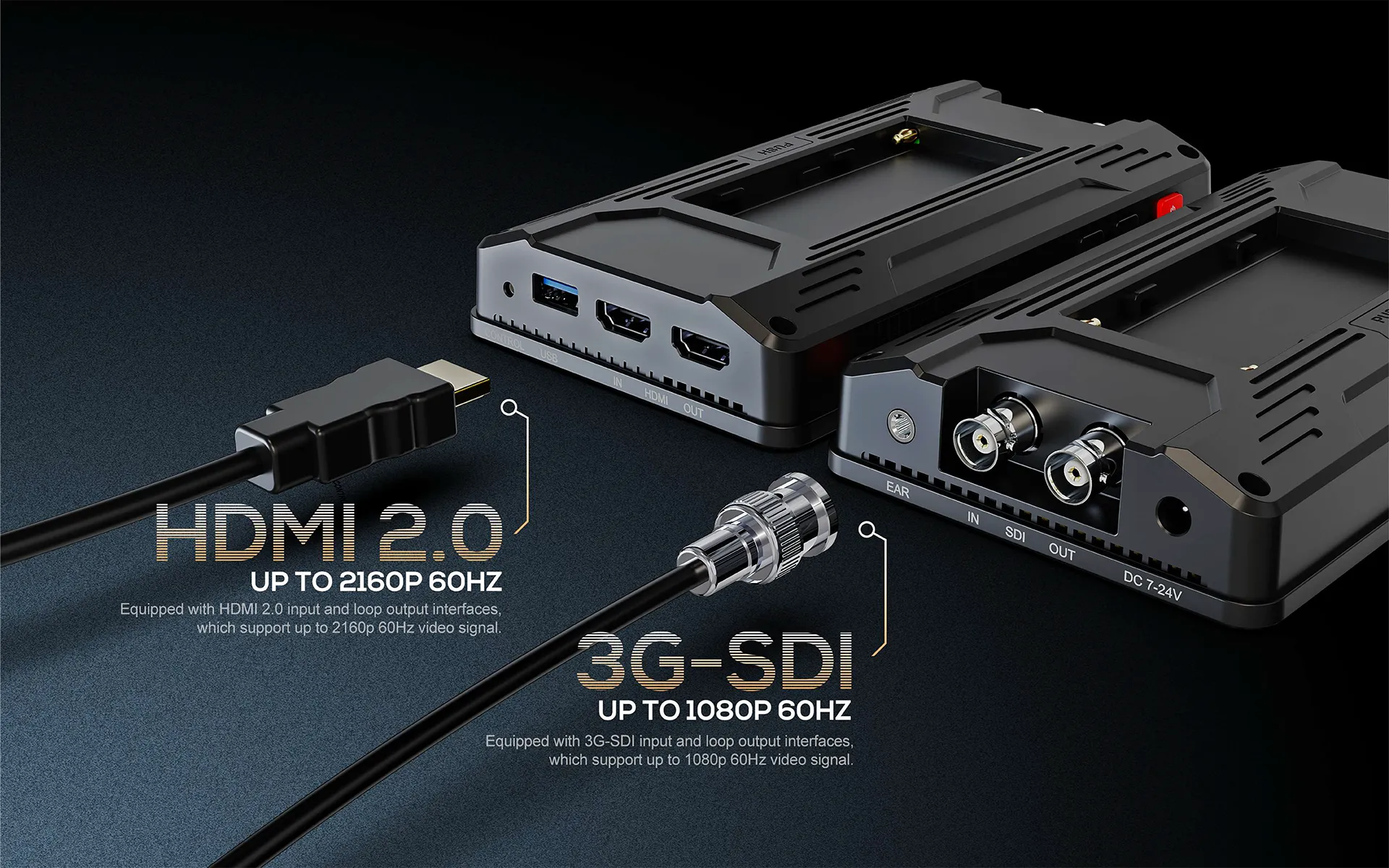 5.5 inch 2000nits 3G-SDI Touch Camera Control Monitor