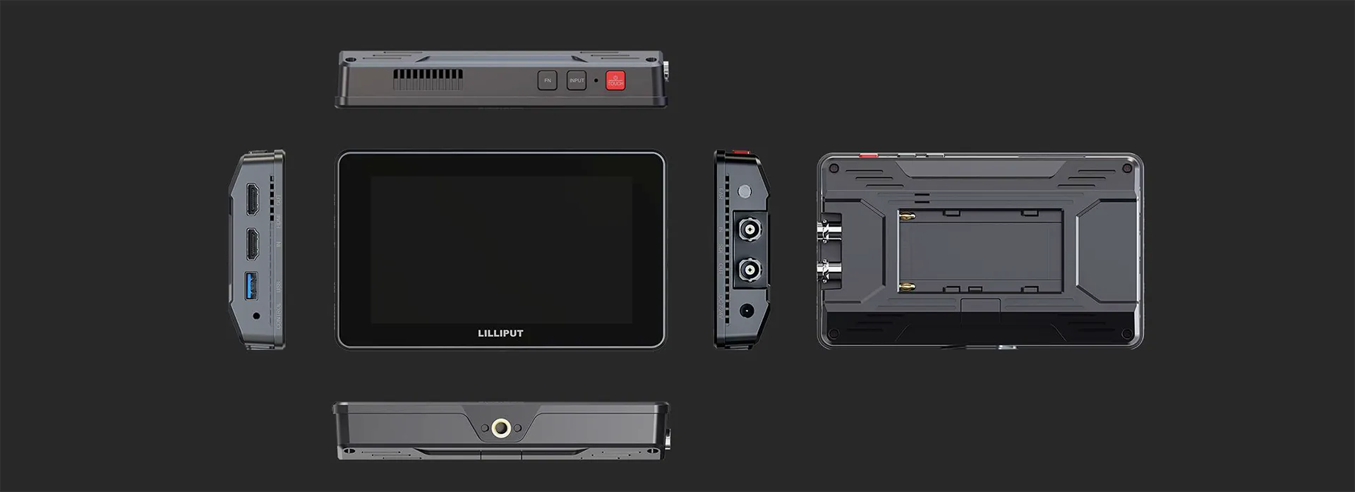 5.5 inch 2000nits 3G-SDI Touch Camera Control Monitor