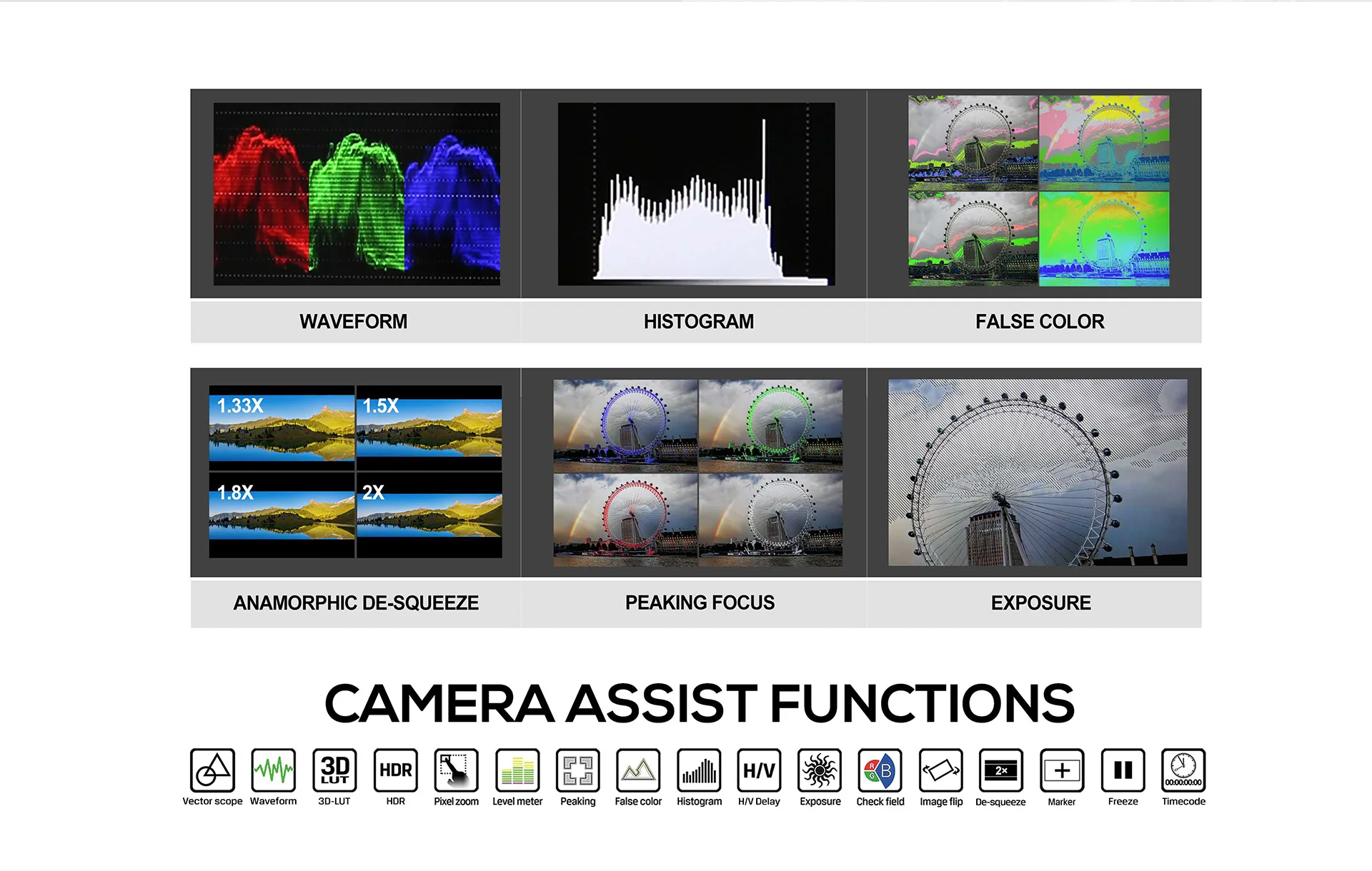 7inch 2000nits 3G-SDI Touch Camera Control Monitor