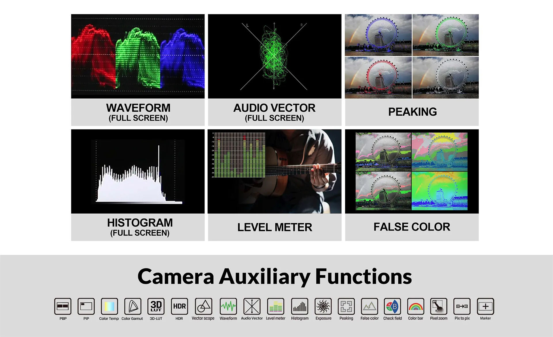 10.1inch 1500nits HDMI2.0 / 12G-SDI Ultra Brightness On-Camera Monitor