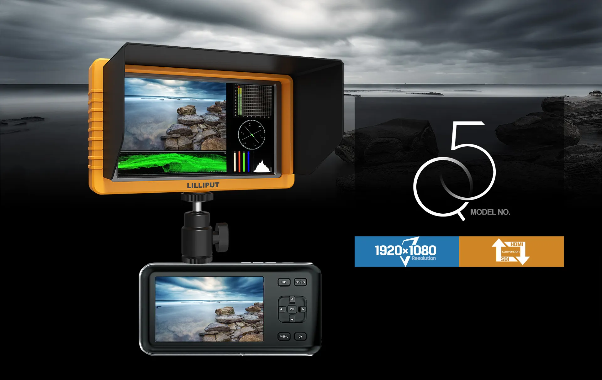 Lilliput Q5 - 5.5 inch Camera-top full hd SDI monitor