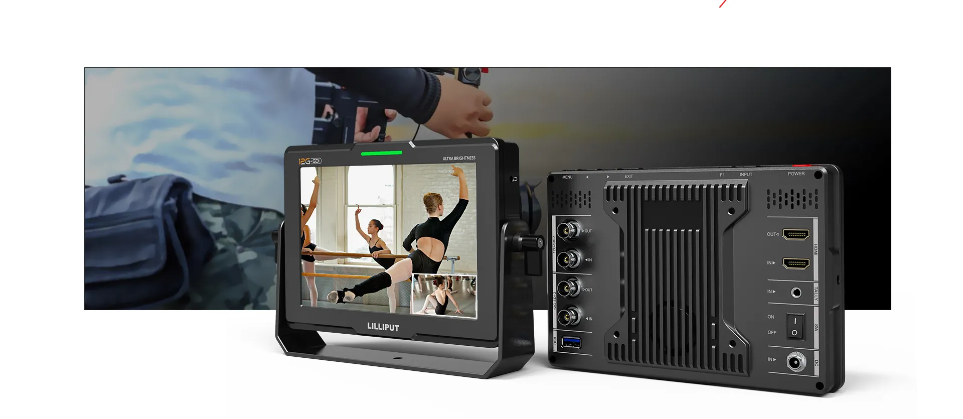 Lilliput Q7-12G - 7inch 2000nits 12G-SDI Ultra Brightness On-Camera Monitor