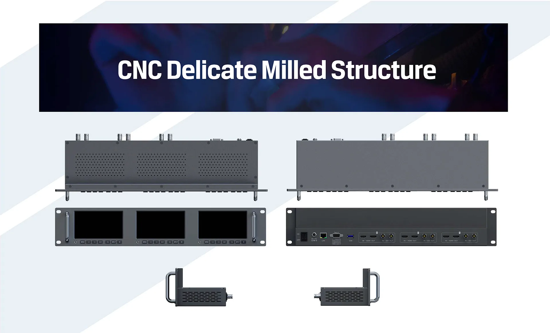 5 inch Full HD 2RU Rack Mount Monitor