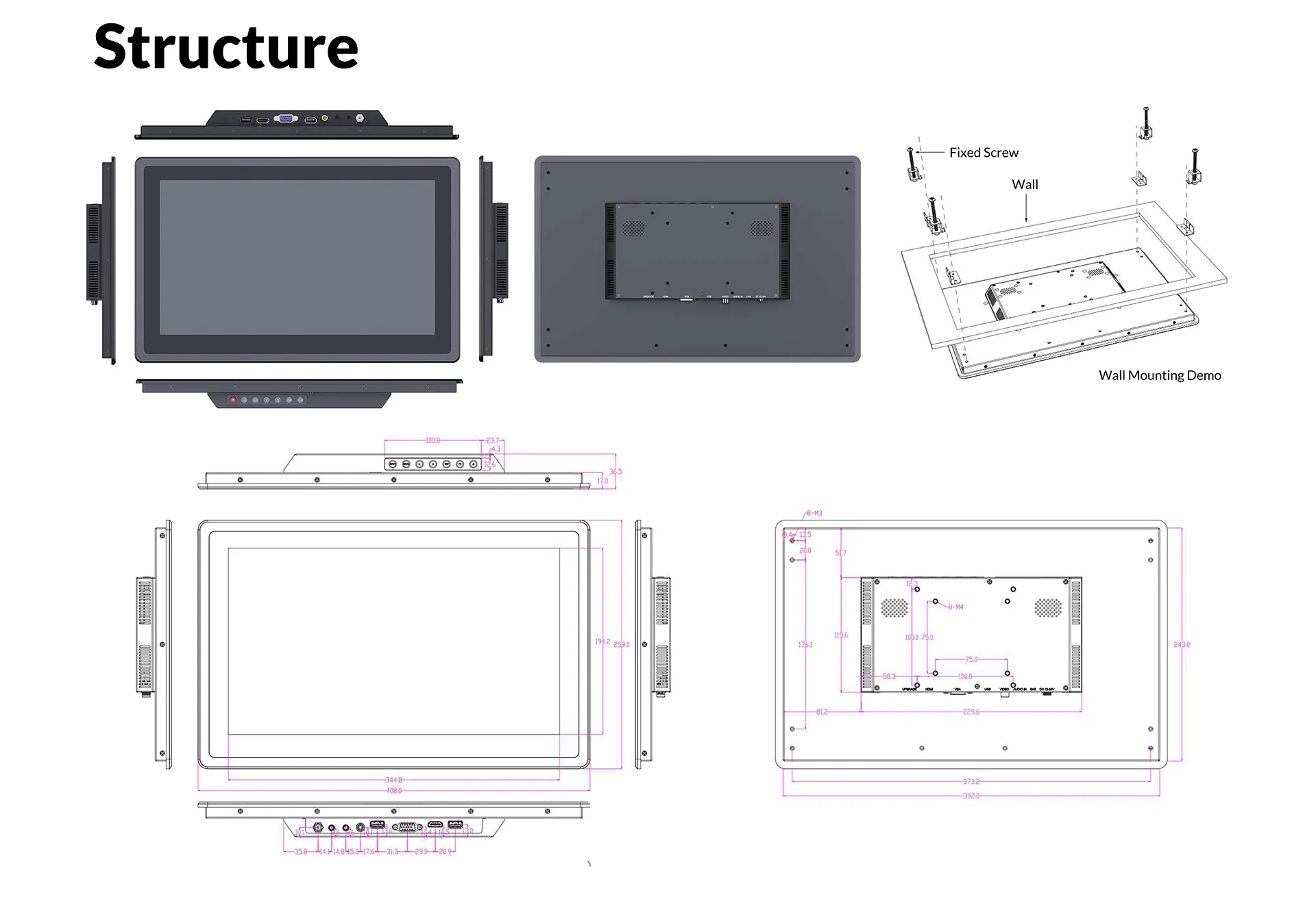 Lilliput TK1560/T - 15.6 inch touch screen monitor