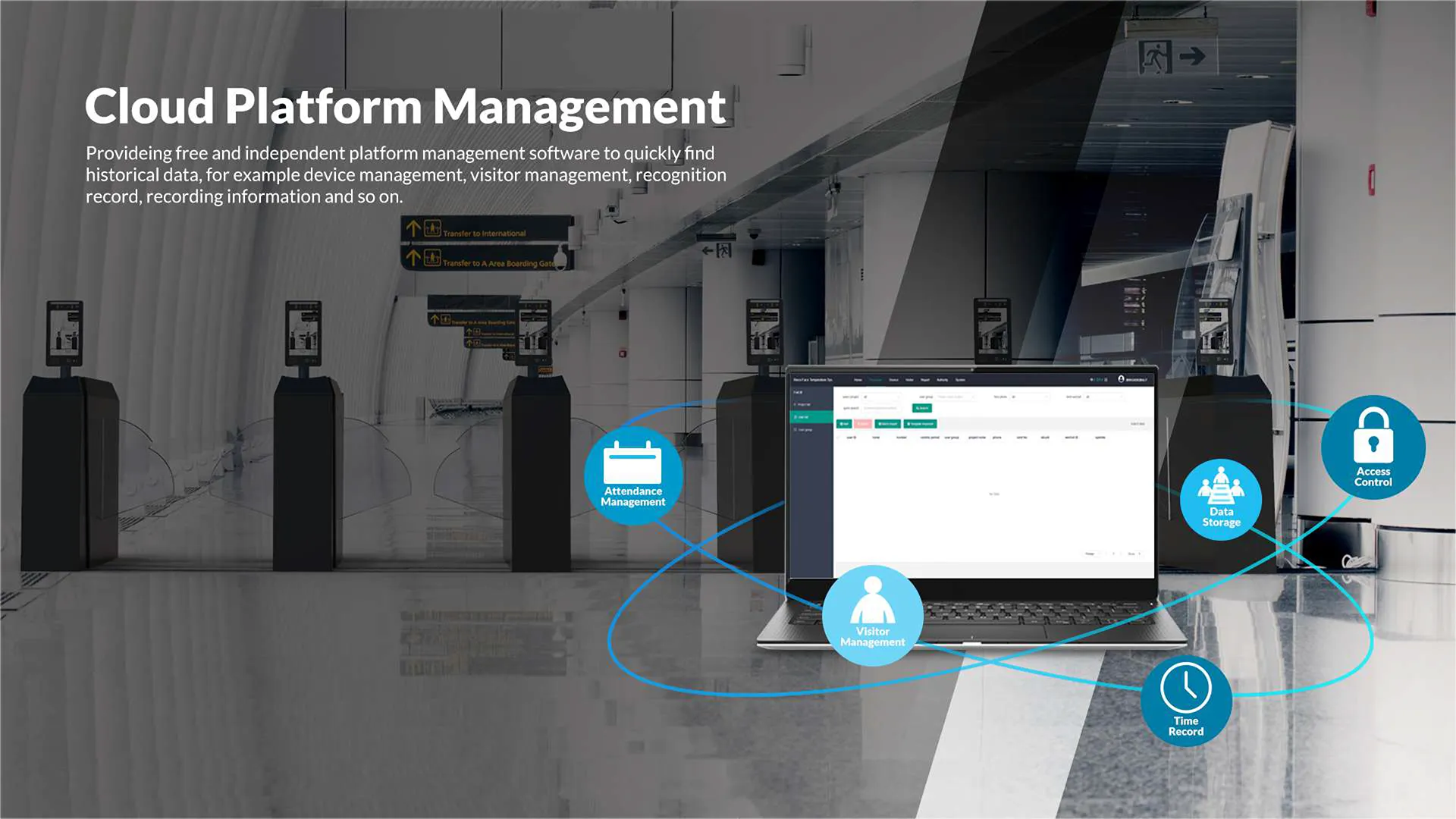 8″ Face Recognition Temperature Measurement Terminal