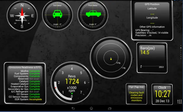 Torque app interface